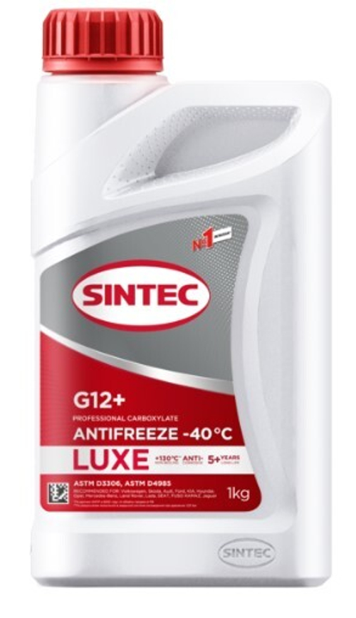 Антифриз Sintec Luxe красный G12+ (-40) 1 кг