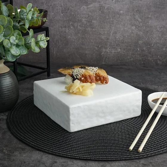 Блюдо квадратное 16*16 см h5,4 см White Matt Panasia P.L. Proff Cuisine [2]