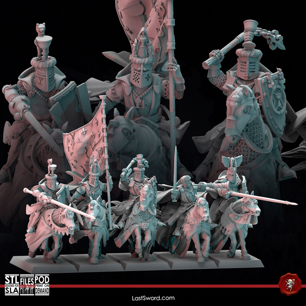 Bretonnian Grail Knights Group