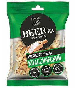 АРАХИС BEERKA ЖАРЕН 90ГР