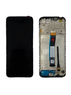 Дисплей для Xiaomi Poco C40 (220333QPG) с тачскрином и рамкой Черный - OR
