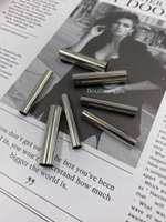 Трубочки для макраме серебристые