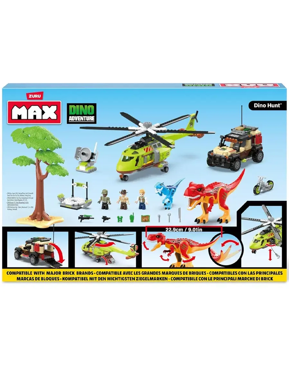 Конструктор Zuru Max Build More Dino Adventure 592 детали