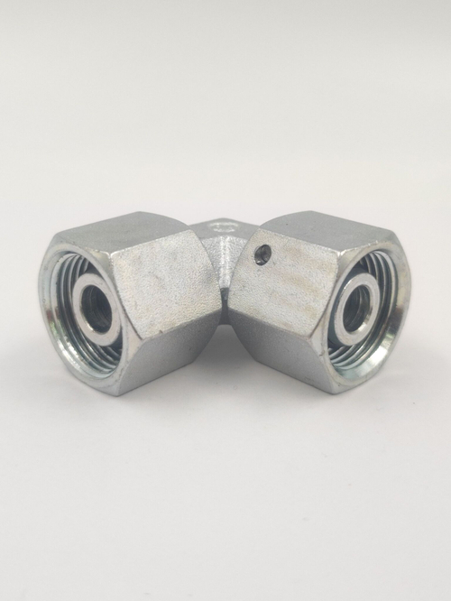 Штуцер угловой м20х1,5 DKOL с гайками - адаптер соеденительный 90 для РВД и гидравлических систем