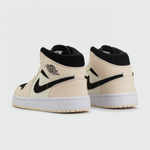 кроссовки Air Jordan 1 Mid Cream Black Wmns