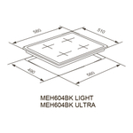 Электрическая варочная панель Meferi MEH604BK LIGHT фото 15