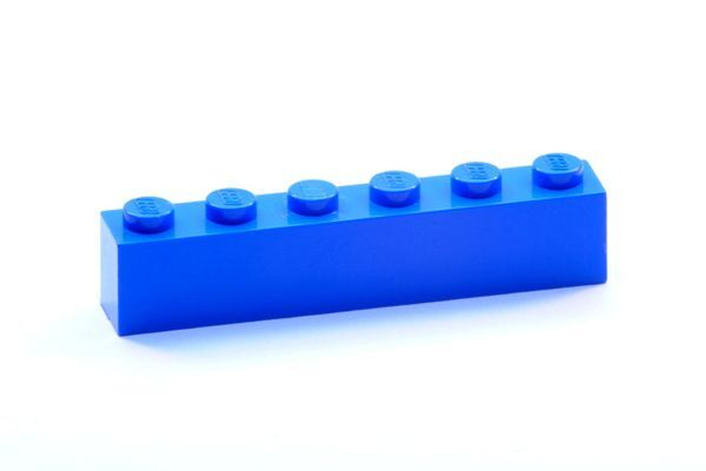 Lego Кирпич 1x6 (синий) 300923