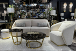 Стол журнальный Garda Decor Garda Decor Темный Император (Dark Emperador) d55х57,2 см