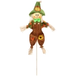 Фигура садовая «Пугало - Миша» в зеленой шляпе 50 (70) см ДоброСад