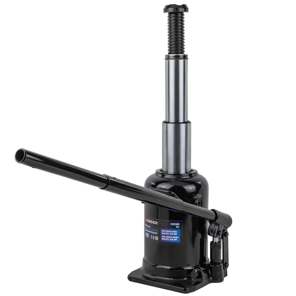 Домкрат бутылочный двухштоковый 12т (h min 235мм, h max 590мм) Forsage F-TH812001 BIG