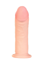 Телесный реалистичный вибратор Realstick Elite Vibro Justin - 21 см.