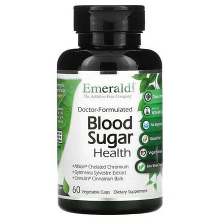 Для сердца и сосудов Emerald Laboratories, Blood Sugar Health, 60 растительных капсул