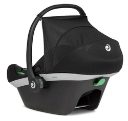 Детская коляска Roan Bass Next Кожа 3 в 1 с автокреслом Tutis Elo Black RN088/1 Black/Black