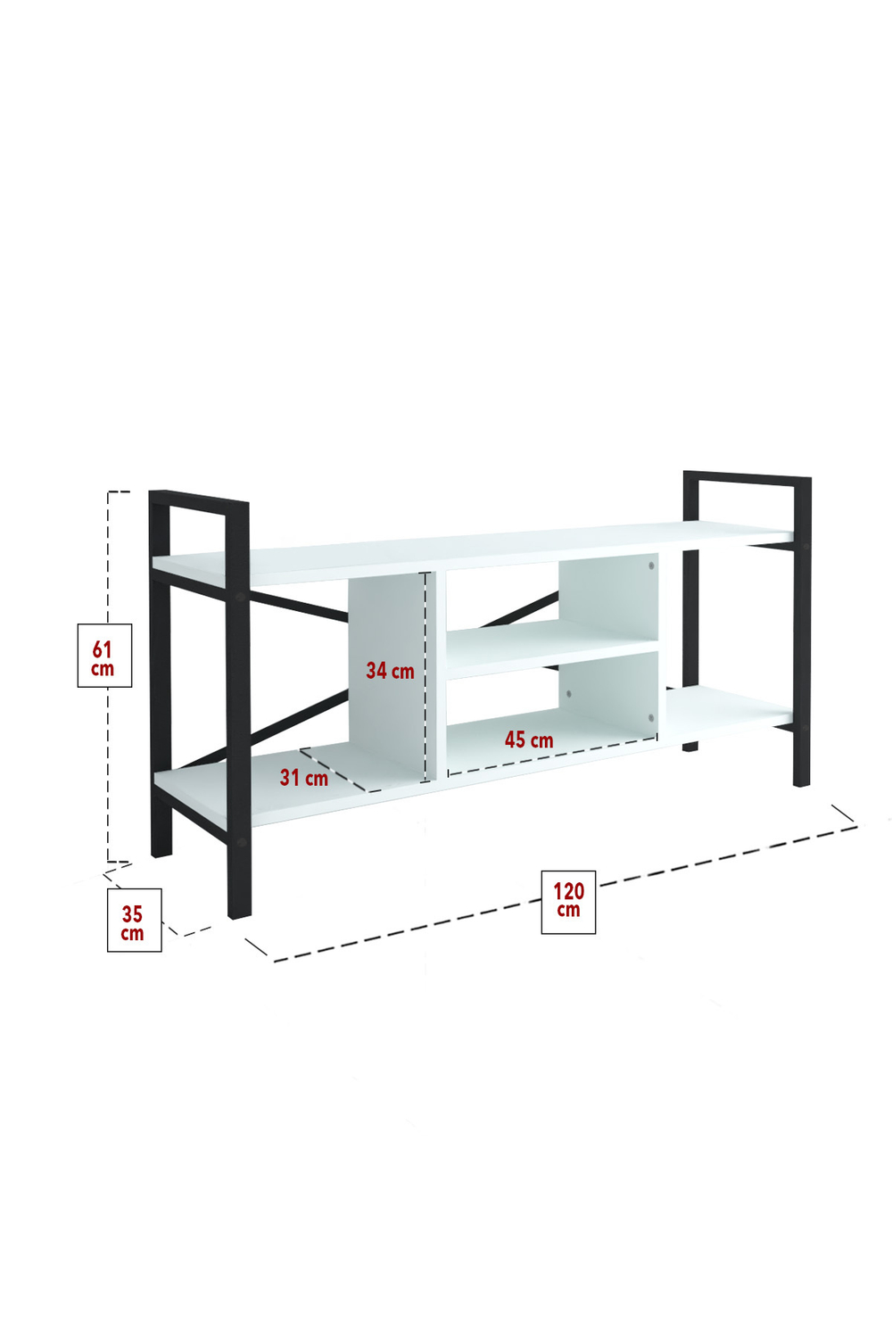 Тумба TV - белая