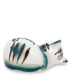 ГЛ- 198 Фигурка «Кот-Соня» цв.(Гжельский фарфор)