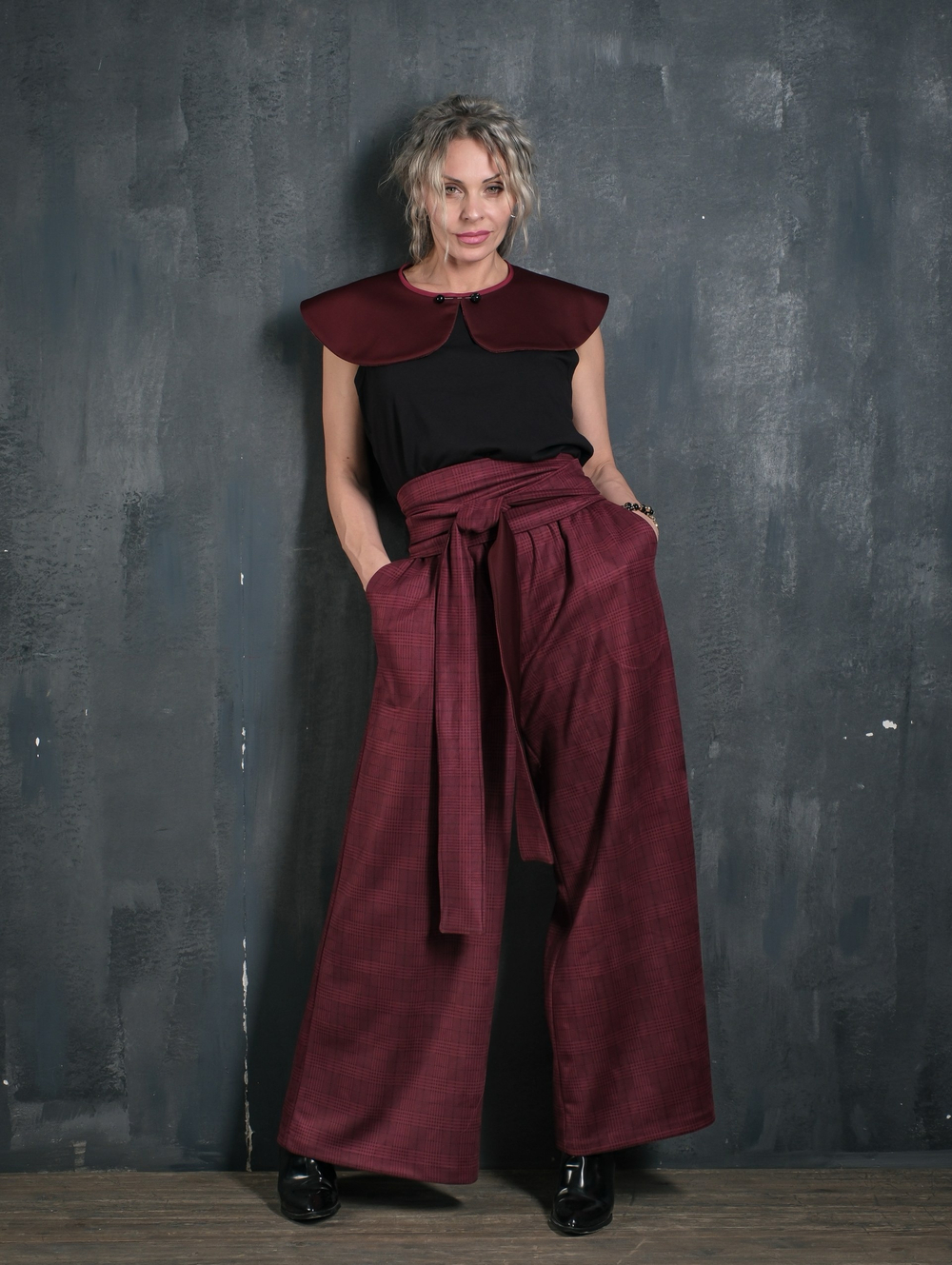 Палаццо  + кушак/ клетка Бордо