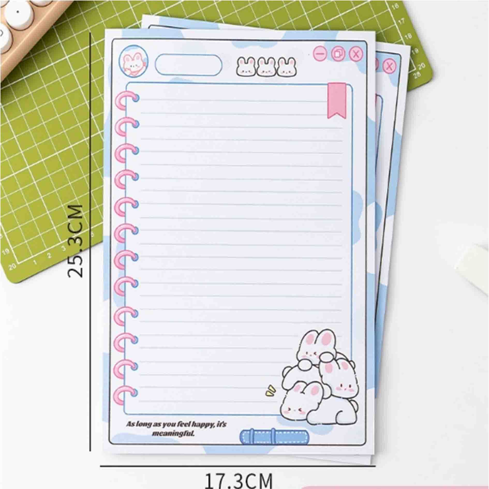 Набор листов для писем Кролики