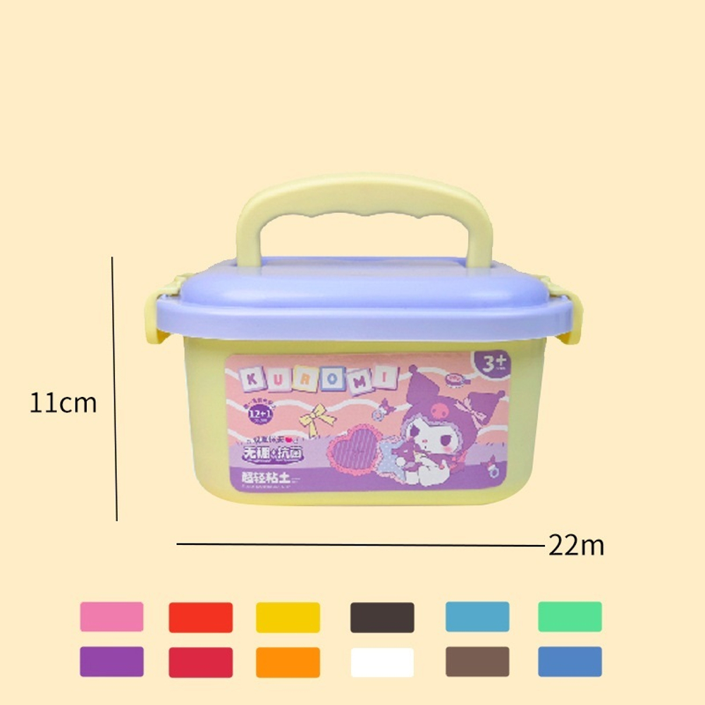 Творческий набор воздушной глины "Soft Clay", 12 шт
