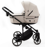Детская коляска Adamex Zico Deluxe New 2 в 1 ZN-SA07 (СВЕТЛО-БЕЖЕВАЯ КОЖА)