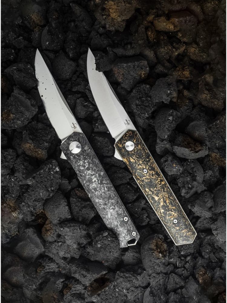 Нож Boker 01BO196 Kwaiken Compact Flipper Marble Carbon Copper