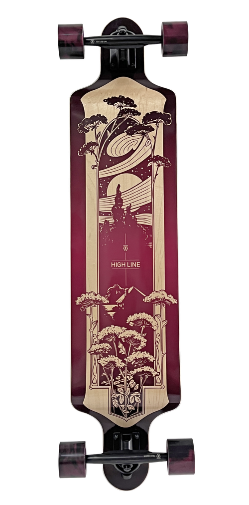 Лонгборд Tech Team High Line Dropdown Красный (Red)
