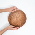 Деревянная плоская тарелка Art of Siberia из сибирского кедра T146