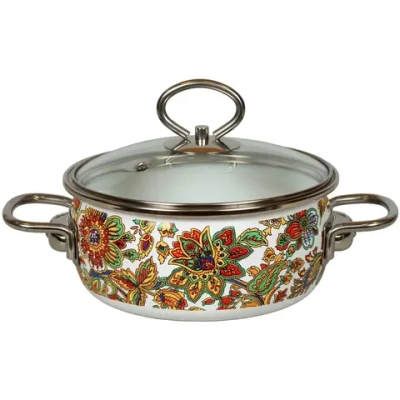 Кастрюля эмалированная 1,5л «Imperio» сферическая 1SA165S