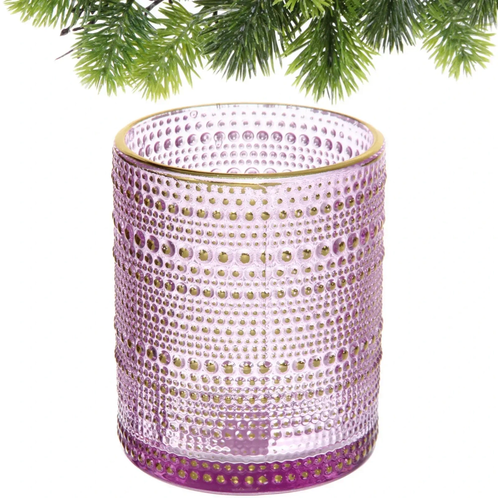 Подсвечник «Хрустальный блеск» 10*12,5 см, Лаванда