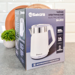 Чайник электрический 1,8л Sakura SA-2172W, белый
