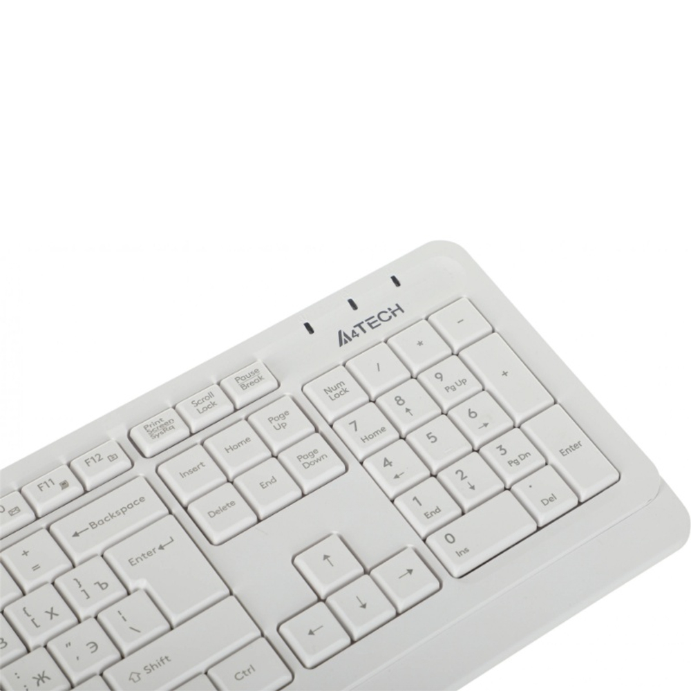 Комплект (клавиатура + мышь) A4Tech Fstyler FG1012, белый