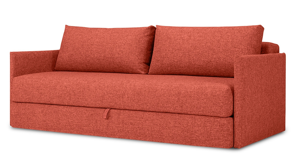 Диван Коя Лайт Strong Plus 11 208*94*80 см, Красный  Еврокнижка Фиеста