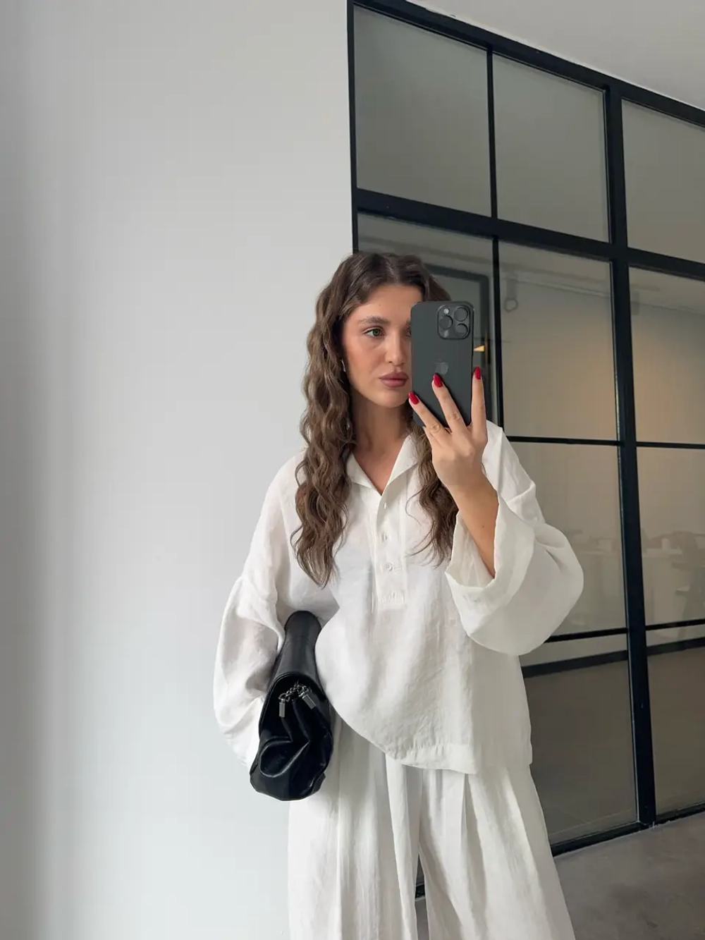 Костюм с кимоно с брюками на эластичном поясе