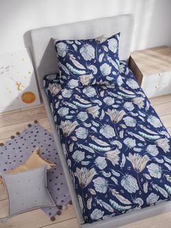 Постельное белье бязь Сказка "Хильда" 1,5-сп наволочка 50х70 1шт Простынь на резинке 90x200 см пододеяльник 145х215