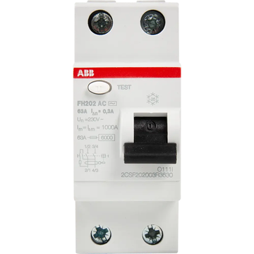 УЗО ABB FH202 2P 63A 30mA AC
