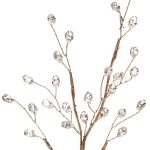 Ветка декоративная «Драгоценность» 40 см, Золото