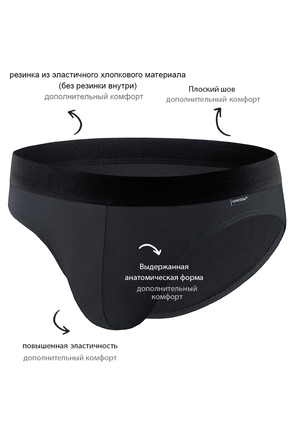 Мужские трусы PB78 Черный Uniconf
