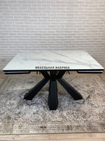 Кухонный раздвижной стол "Спайдер", итальянский мрамор