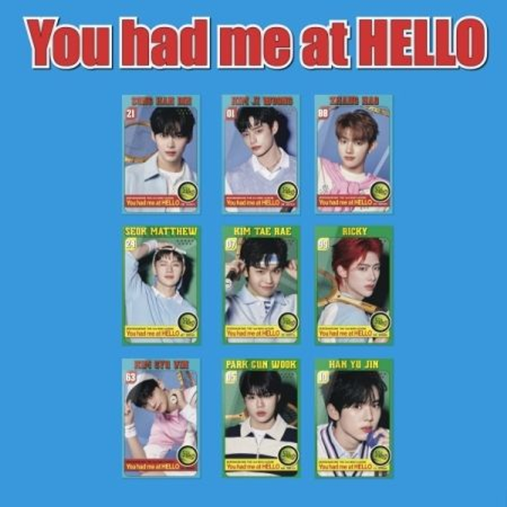 Альбом ZEROBASEONE - YOU HAD ME AT HELLO 3rd Mini Album ZEROSE (POCAALBUM) 9 Version SET