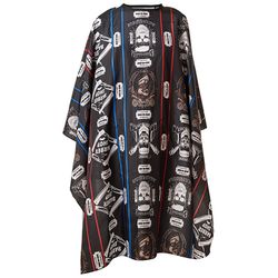 Накидка парикмахерская Harizma, 140х160см, рисунок "Barber Shop" (h10893)