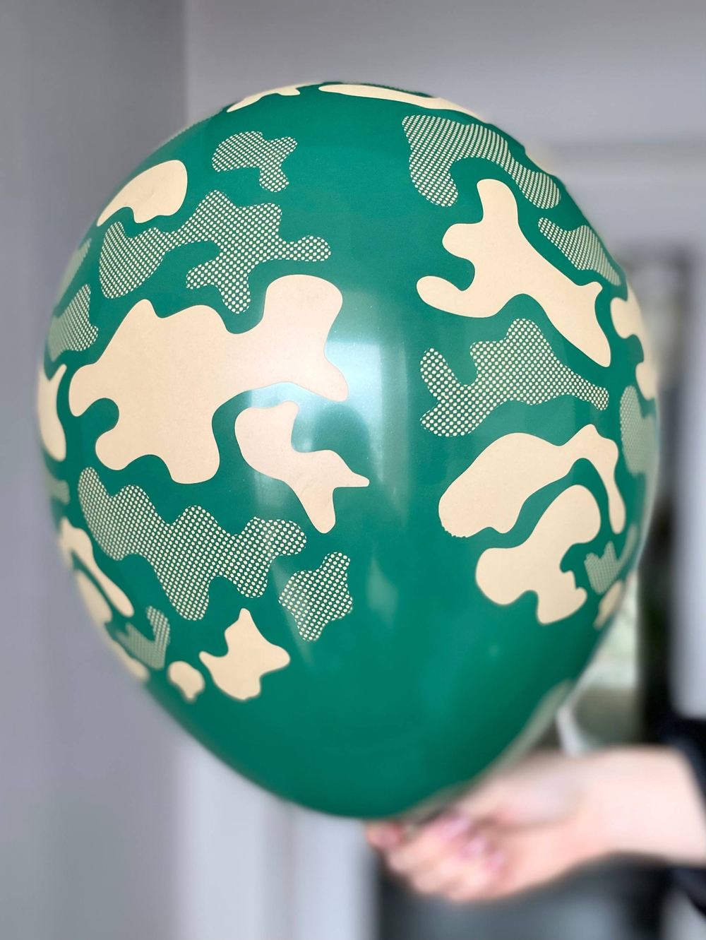 Воздушный шар с рисунком камуфляж/милитари 35см ПАЛИТРА №4358