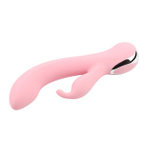 Вибратор с клиторальным стимулятором Intimate G Rabbit, розовый (Цвет: розовый)