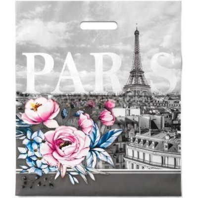 Пакет с прорубной ручкой ПВД 40х47 (45 мкм) "Грей" (50/500 шт.) Интерпак