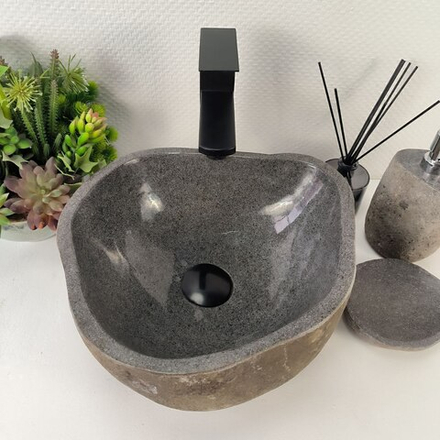 Раковина из речного камня RS-65007 34*33*15 0855