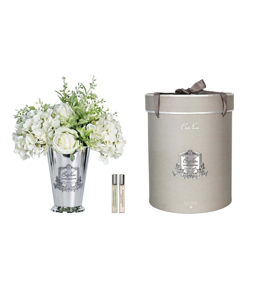 Букет ароматический Cote Noire Grand Summer Posy in Blue Silver Vase