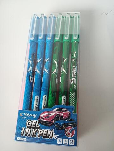 Ручка пиши-стирай "Машина" 0,5мм, синяя, 4 вида микс