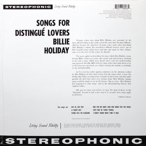 Billie Holiday / Songs For Distingue Lovers (LP)
