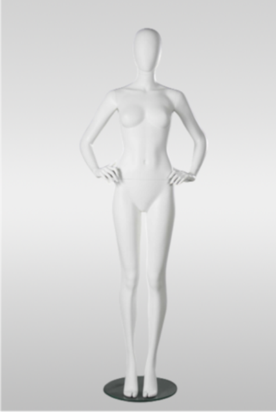 Женский абстрактный манекен Тина 2/Белый матовый