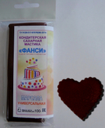 Мастика "Фанси" (100 гр) для обтяжки и лепки. Марсала