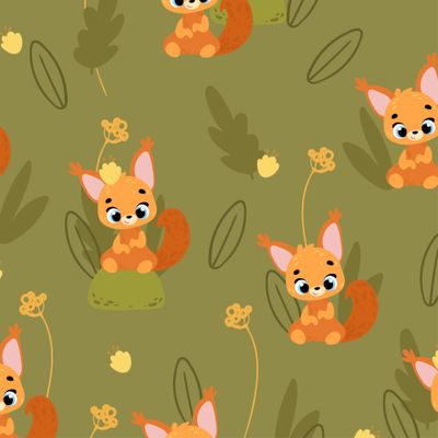 белки на полянке