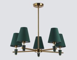 Ambrella Люстра на штанге с абажурами и мрамором Ceramo Classic LH75051